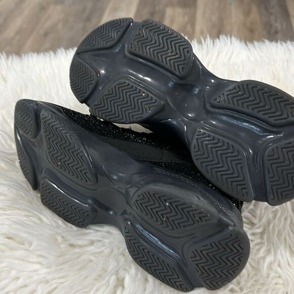 STEVE MADDEN RHINESTONES SNEAKERS SIZE 8.5 - Picture 4 of 8